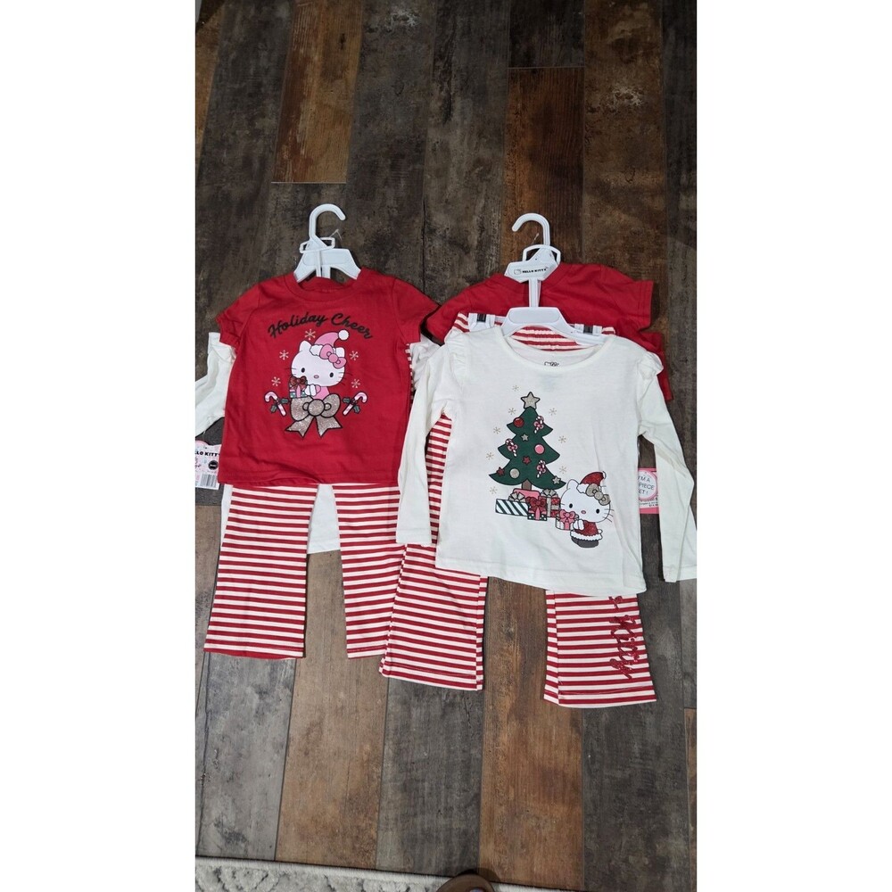 New Hello Kitty 3T Christmas Outfit 3 Piece Set B9